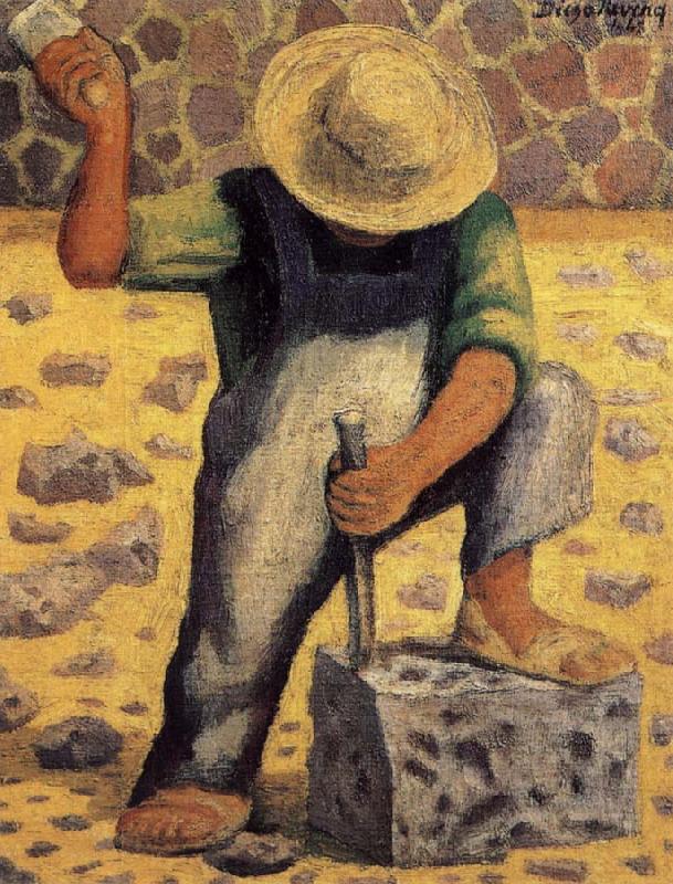 Diego Rivera Squareman oil painting image